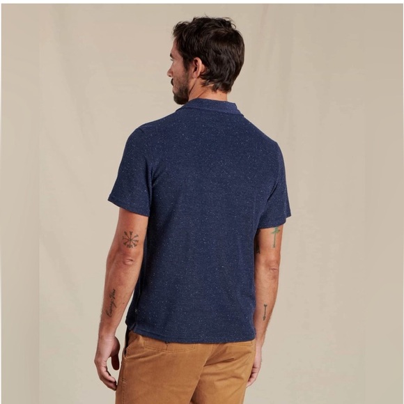 Toad&Co Navy Men's Polo Shirt - Picture 3 of 7